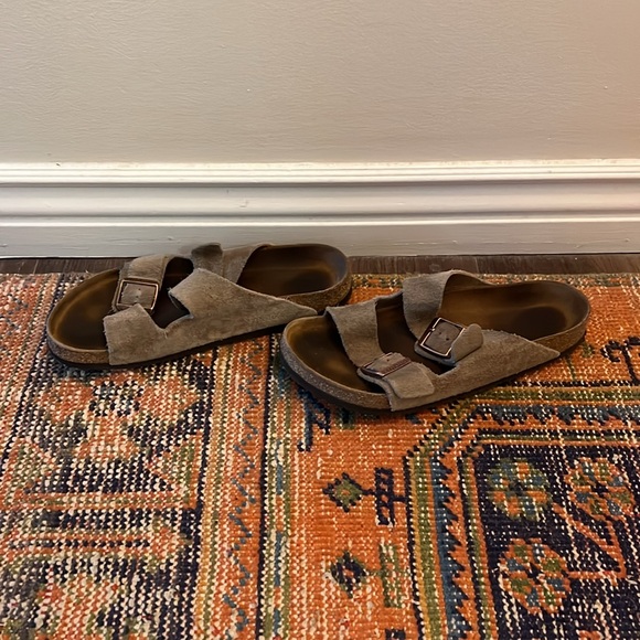 Birkenstocks, suede size 42, taupe - Picture 2 of 6